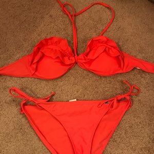 Adorable orange/ coral bikini
